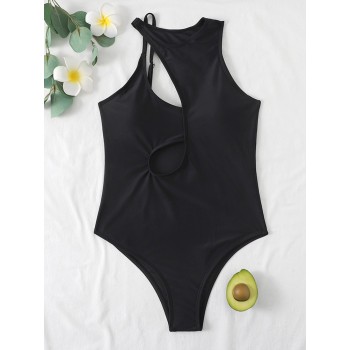 Hottest High-Neck One-Piece Swimsuit: Sexy Hollow Out Design, Push-Up Support, and Summer Beachwear for Women